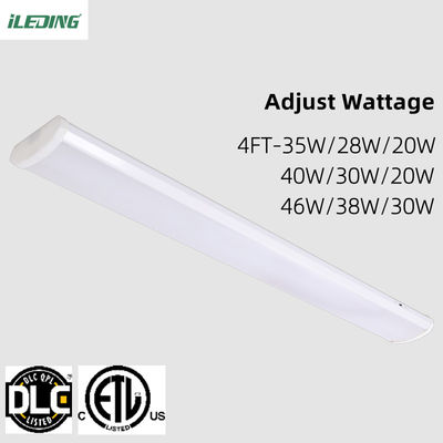 IP65 40W 46W 347V ETL Office DLC Led Wraparound Lighting Fixture Low-Profile 140Lm/W