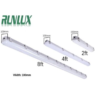 IP66 IK10 светодиодный пароупорный свет 2ft / 4ft / 5ft / 8ft промышленный светодиодный трехпрочный свет для склада