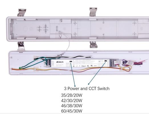 Промышленный светодиодный ламповой фиксатор IP66 IK10 2ft/4ft/5ft/8ft 120-277V/120-347V Входное напряжение