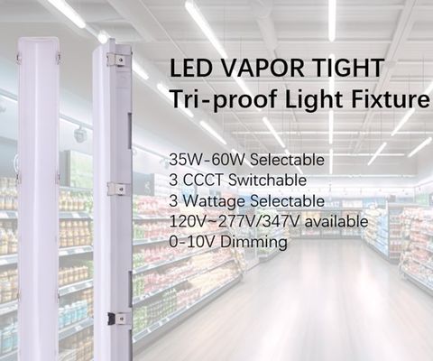 Промышленный светодиодный ламповой фиксатор IP66 IK10 2ft/4ft/5ft/8ft 120-277V/120-347V Входное напряжение