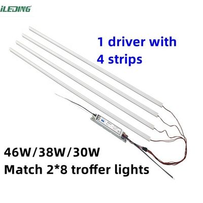 120-277V / 120-347V LED Troffer Retrofit 3CCT 3Power Выбираемый магнитный линейный комплектующий