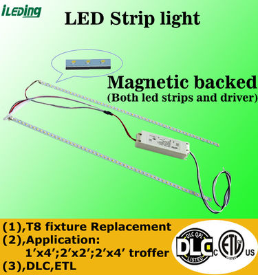 120-277V / 120-347V LED Troffer Retrofit 3CCT 3Power Выбираемый магнитный линейный комплектующий