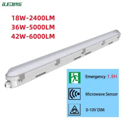 Коммерческая светодиодная пароупорная 18W 4Ft с водонепроницаемым рейтингом IP66 и поддержкой диммера