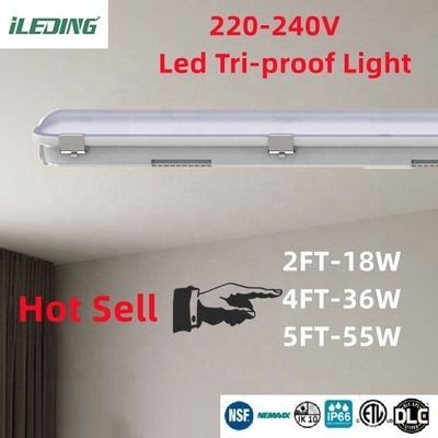 Коммерческая светодиодная пароупорная 18W 4Ft с водонепроницаемым рейтингом IP66 и поддержкой диммера