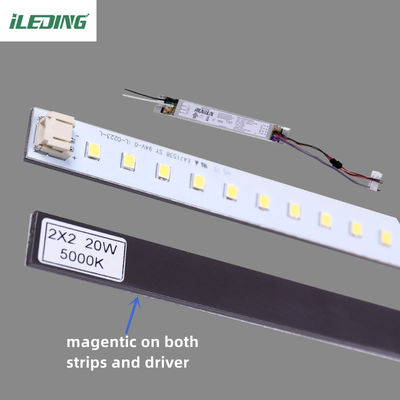 Офис заменяет трубку 2FT Led Magnetic Light Troffer Линейный комплект модернизации 20W 2900LM CRI85