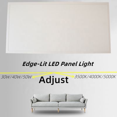 Офисное освещение с датчиком движения 2x4 Edge-Lit 1200x600 Flat Dimmable LED Panel Square Light 30W/40W/50W