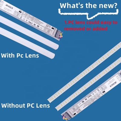 2FT 25W настраиваемый CCT Led Magnetic Linear retrofit Kit PC Lens для настраиваемого освещения