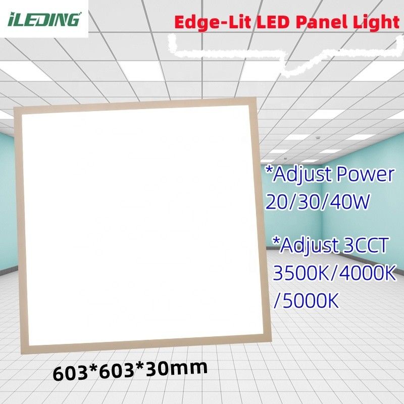 5- Регулируйте 3 CCT 20W 30W 40W LED Edge-Lit Surface Mount Fixture Dimmable Ceiling Flat LED Panel Light (Летучая панель с светодиодным освещением)